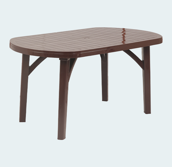 Furniture Plastic Dining Table 6 Seater Plastic Dining Table with