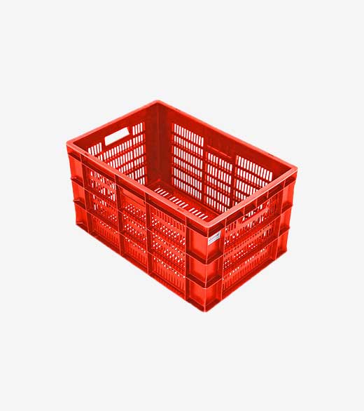 Perforated Bottom Closed Crates | SSP 604032 Series | Plastic