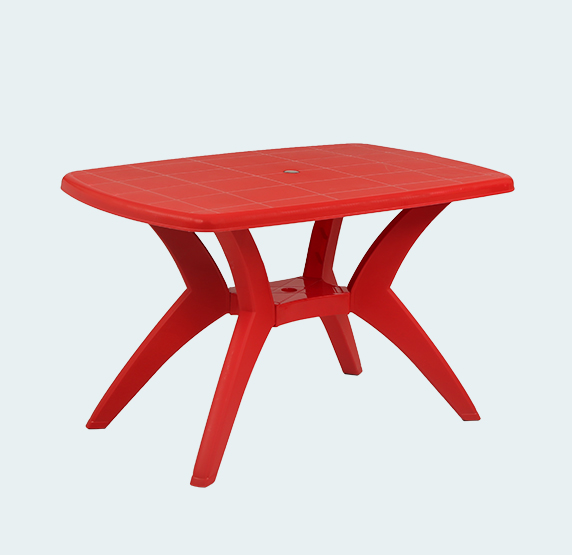 Furniture 4 Seater Dining Table and Chair Plastic Dining Table with