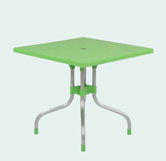 Furniture Plastic Dining Table with Chair 4 Seater Dining Table and