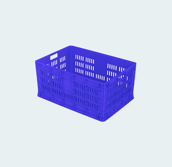 Material Handling Plastic Crates Supreme Side Perforated Bottom