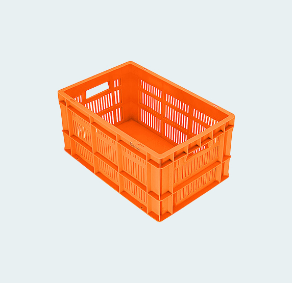 Side Perforated Bottom Closed Plastic Crates | 500x325x250 mm