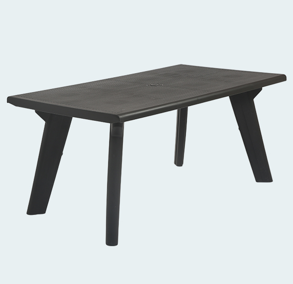 Furniture Plastic Dining Table with Chair 6 Seater Dining Table and