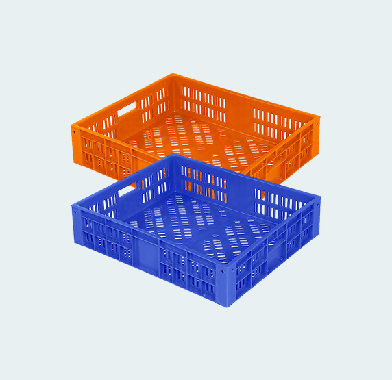 Material Handling Plastic Crates Supreme Bread Crates with Partition