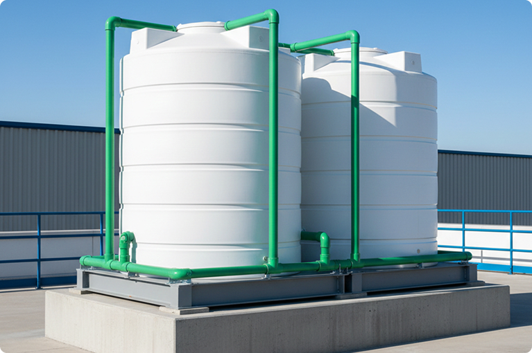 Inlet, Outlet, and Vent Connections