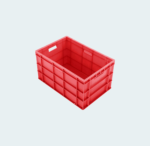Material Handling Plastic Crates Supreme Complete Closed Plastic Crates with Handles Plastic