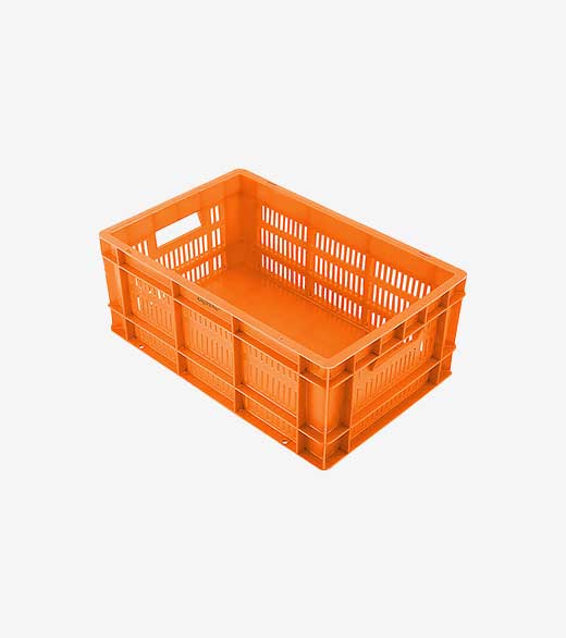 Supreme Front Partially Open Plastic Crates | (500X325 SERIES)