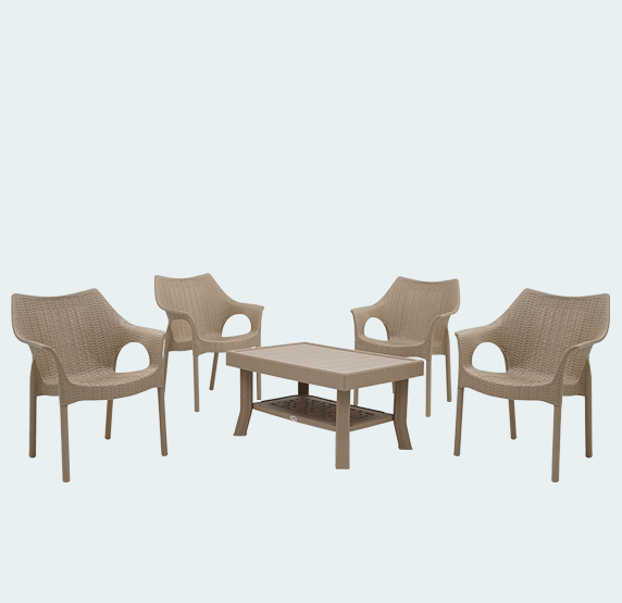 Furniture Vegas With Cambridge Plastic Dining Table 4 Seater Supreme