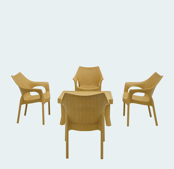 Furniture Vegas With Cambridge Plastic Dining Table 4 Seater Supreme