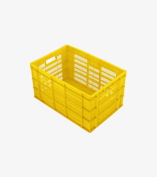 Supreme Side Perforated Bottom Closed Plastic Crates (SCL 604032