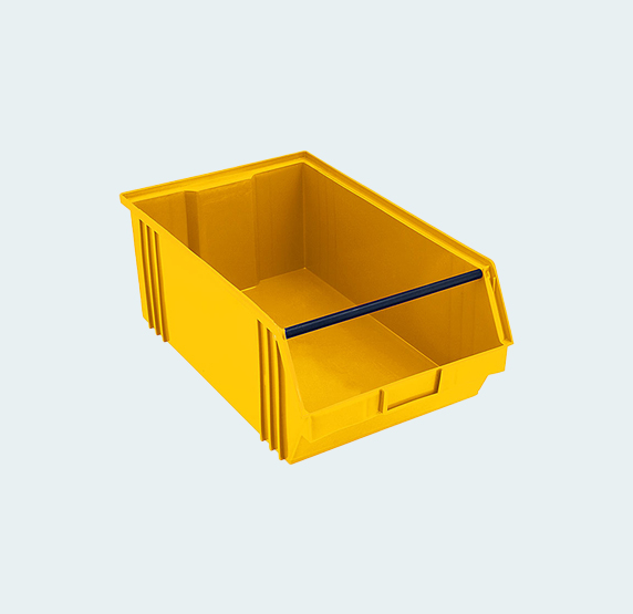 Material Handling Plastic Crates Supreme FPO Crates Front Partially